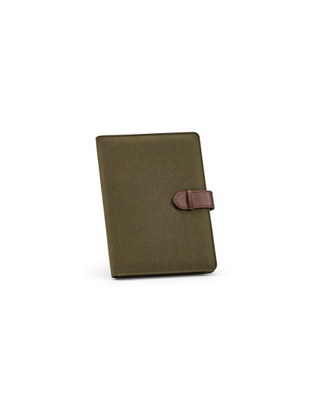 Cartella A5 Eliot in rCotton. 64 fogli FSC e chiusura rPU