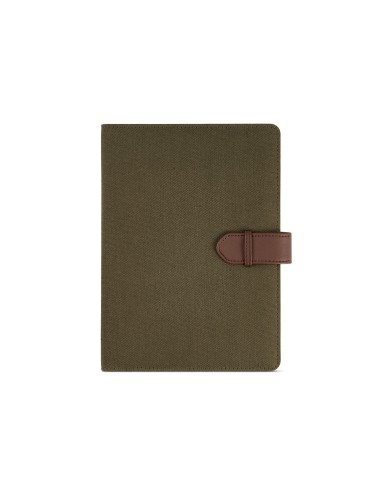 Cartella A5 Eliot in rCotton. 64 fogli FSC e chiusura rPU