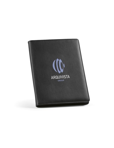 Cartella A4 Orwell in rPU. 64 fogli FSC e chiusura con zip