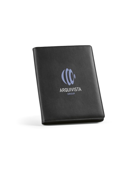 Cartella A4 Orwell in rPU. 64 fogli FSC e chiusura con zip