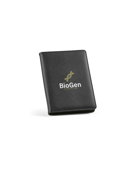 Cartella A5 Orwell in rPU. 64 fogli FSC e chiusura con zip