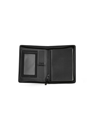 Cartella A5 Orwell in rPU. 64 fogli FSC e chiusura con zip