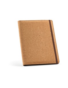 Cartella A4 Kafka in sughero. 64 fogli FSC e elastico