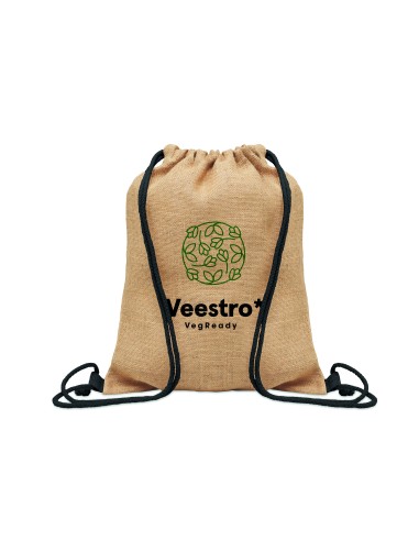 Borsa con coulisse in iuta