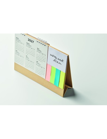 Calendario da tavolo con memopad