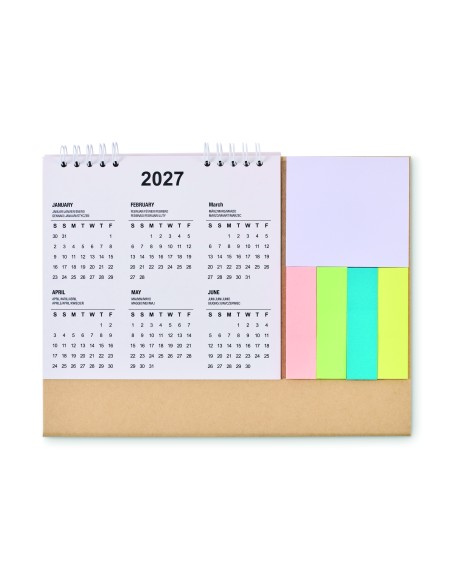 Calendario da tavolo con memopad