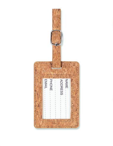 Etichetta bagagli in sughero