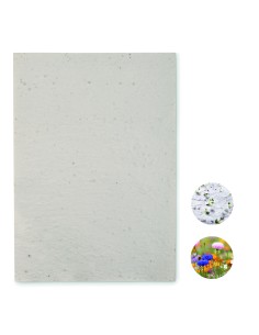 Foglio A4 in carta con semi