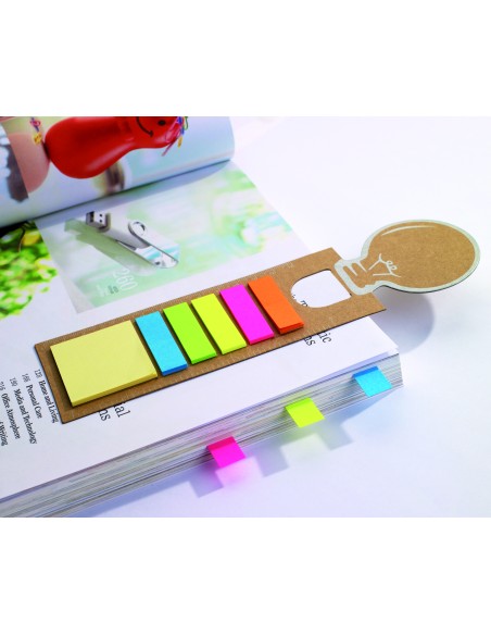 Segnalibro con riga e adesivi