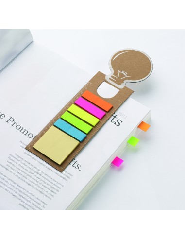 Segnalibro con riga e adesivi