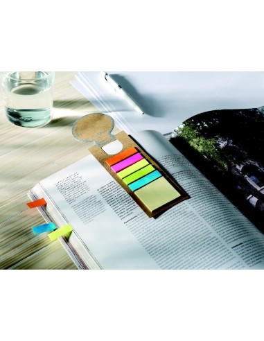 Segnalibro con riga e adesivi