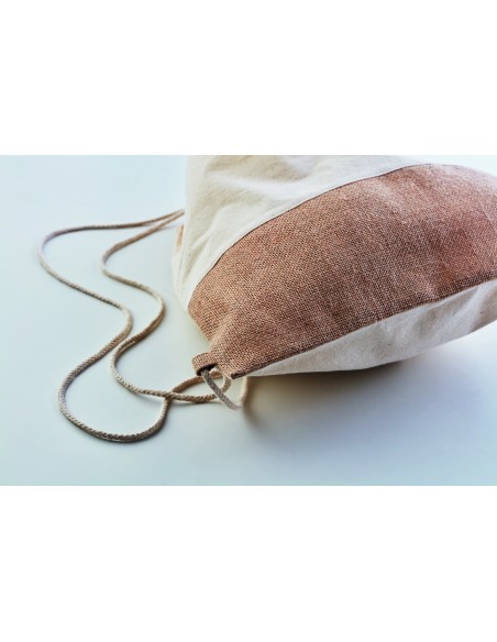 Sacca con dettagli in juta