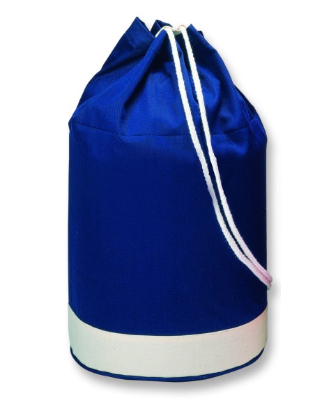 Sacca navy bicolore. In cotone