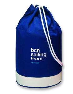 Sacca navy bicolore. In cotone