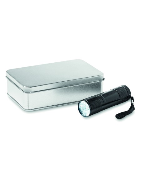 Torcia LED confezione latta