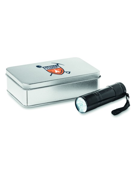 Torcia LED confezione latta