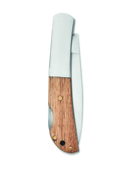 Coltello pieghevole in acacia
