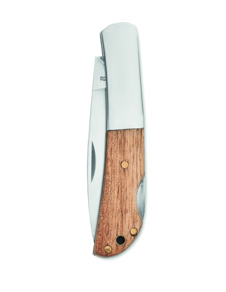 Coltello pieghevole in acacia