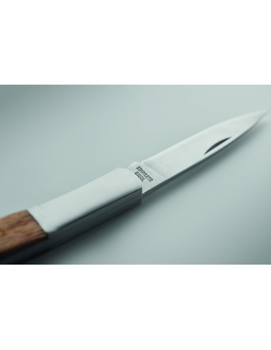 Coltello pieghevole in acacia