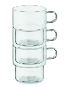 Tazza in vetro borosilicato 300 ml