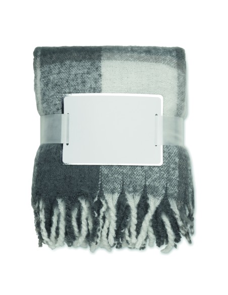 Coperta in mohair a scacchi