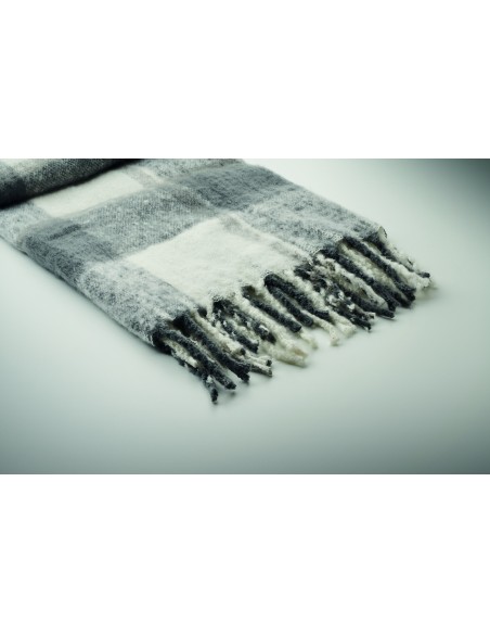 Coperta in mohair a scacchi