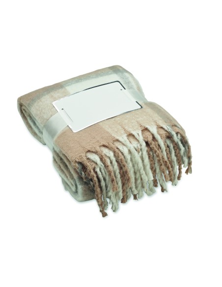 Coperta in mohair a scacchi