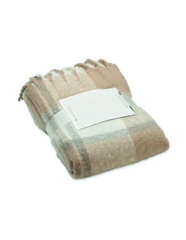 Coperta in mohair a scacchi