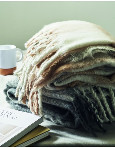 Coperta in mohair a scacchi