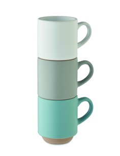 Tazza impilabile in ceramica da