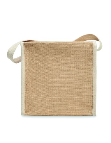 Borsa termica in iuta e tela 3L