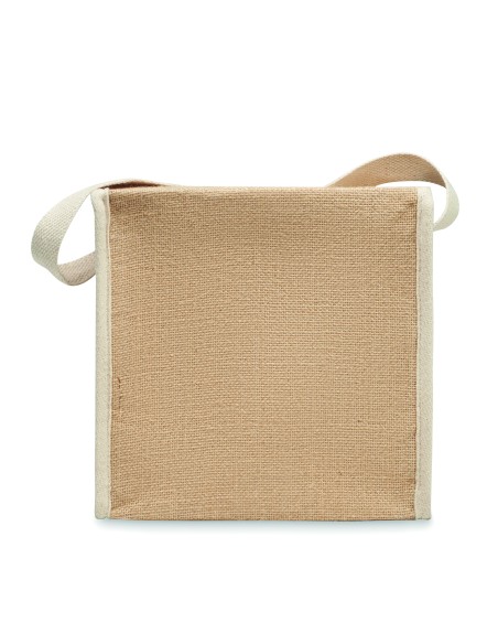 Borsa termica in iuta e tela 3L