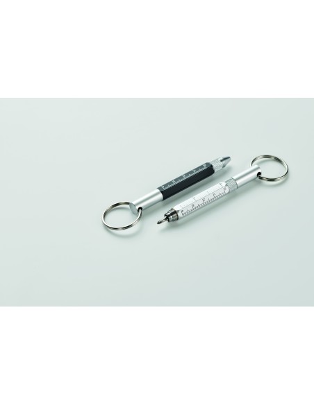 Portachiavi con penna a rotazione