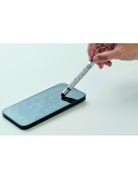 Portachiavi con penna a rotazione