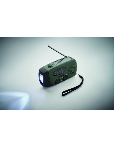 Radio portatile con torcia LED