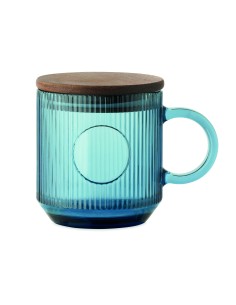 Tazza in vetro a coste da 300 ml