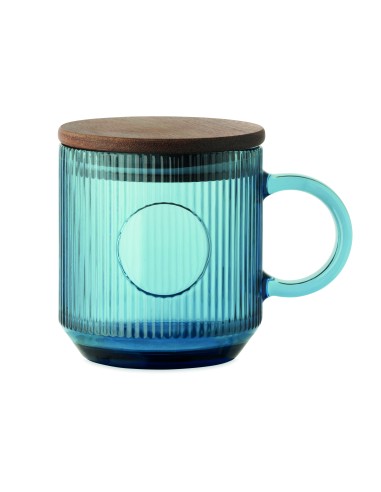 Tazza in vetro a coste da 300 m
