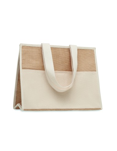 Shopper in tela e juta