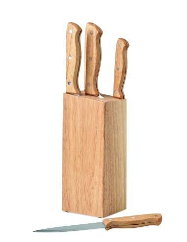 Set ceppo e 6 coltelli