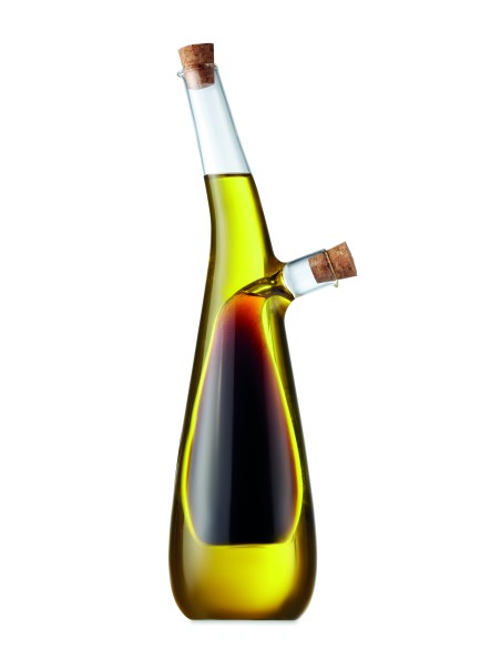 Bottiglia olio e aceto in vetro