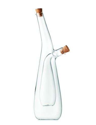 Bottiglia olio e aceto in vetro