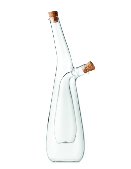 Bottiglia olio e aceto in vetro