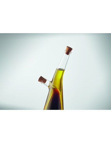 Bottiglia olio e aceto in vetro