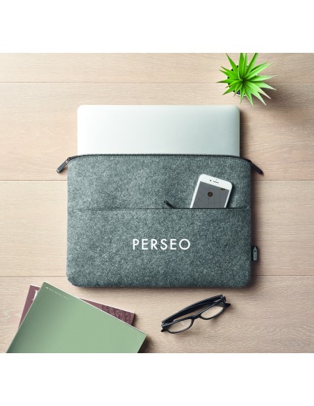 Borsa laptop in feltro RPET