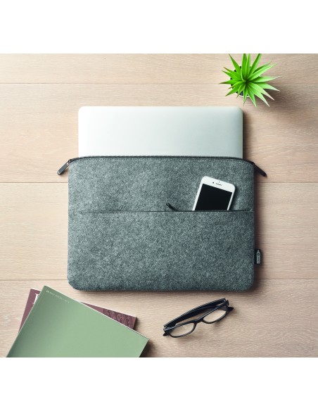 Borsa laptop in feltro RPET