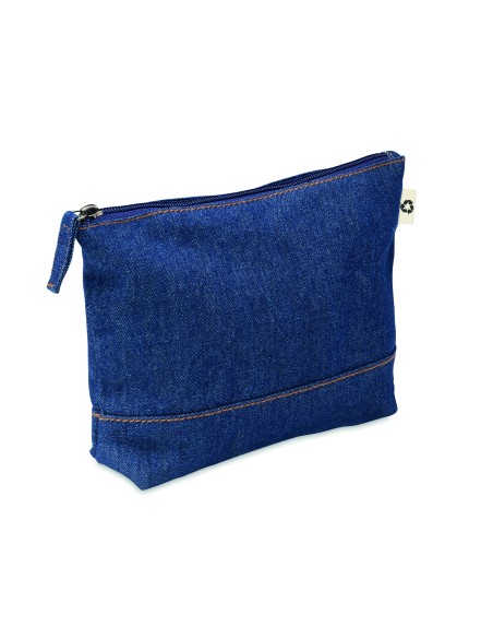 Trousse in denim riciclato