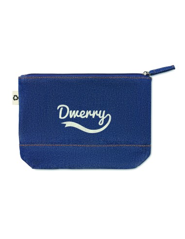 Trousse in denim riciclato