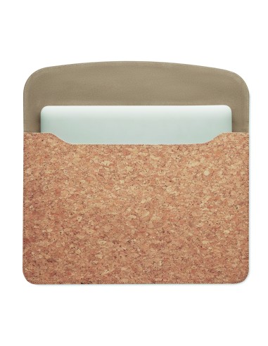 Porta laptop in sughero con patta