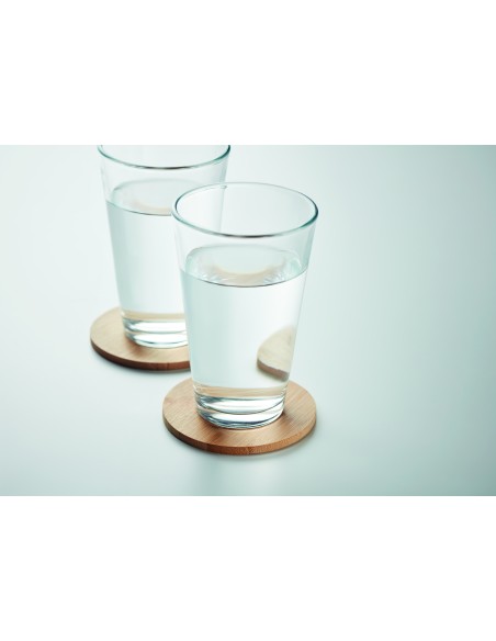 Set di 6 sottobicchieri di bamb