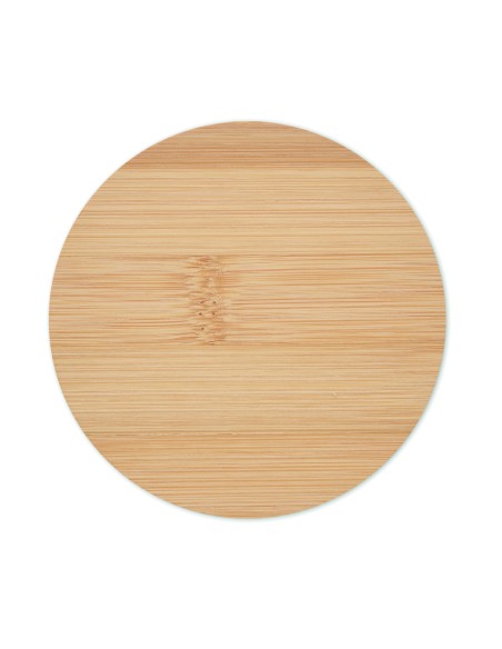 Sottobicchiere rotondo di bamboo